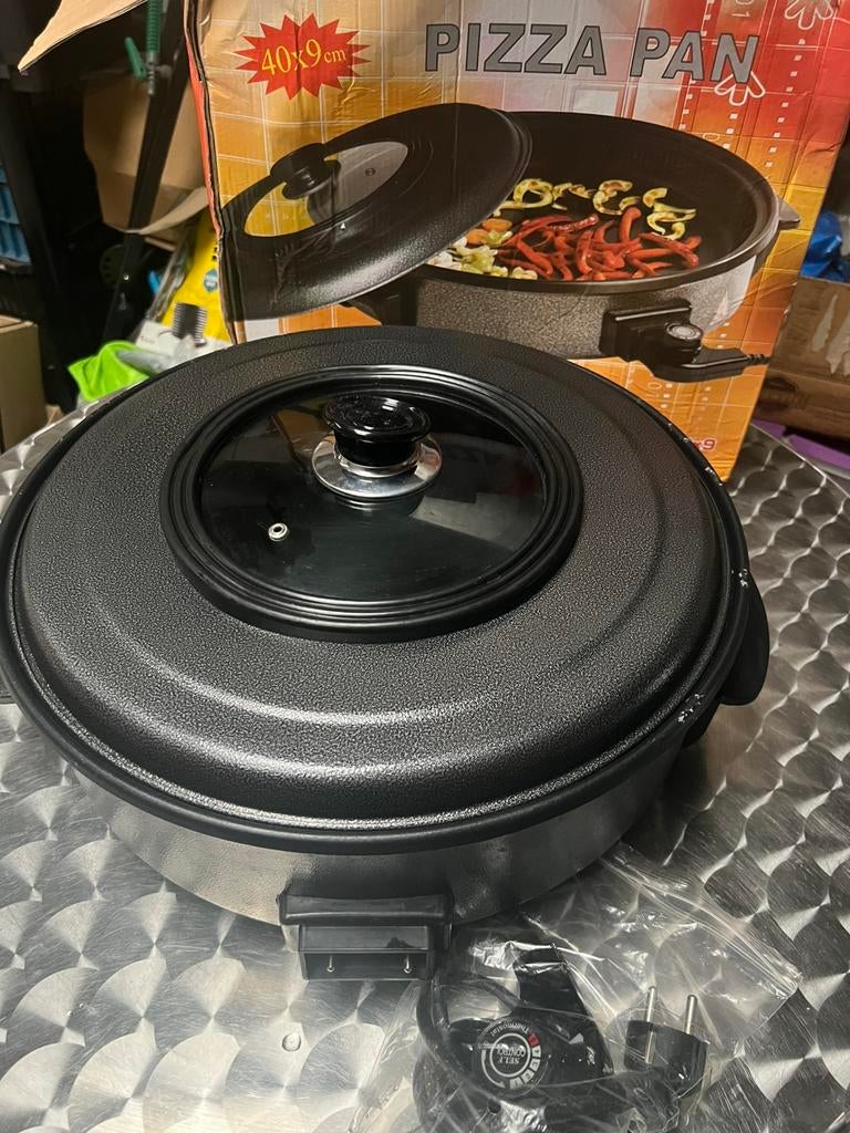 Grote elektrische paella/pizza pan te koop, Ophalen, Zo goed als nieuw