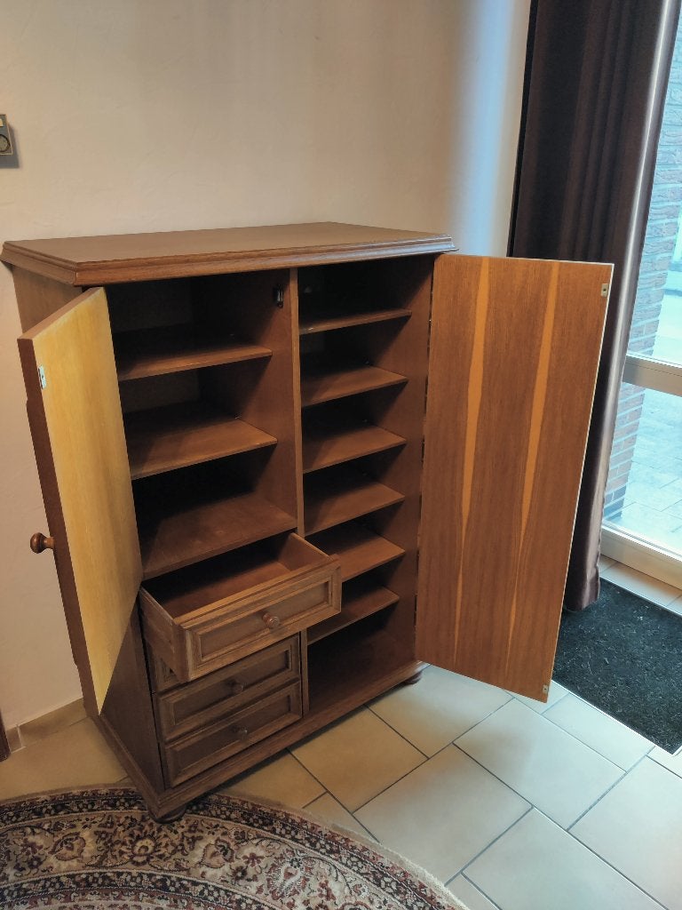 Bleek Eiken kast, Ophalen, Gebruikt, Hout