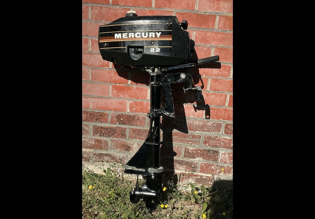 Vintage Mercury 2.2 PK 2-takt in prima werkende staat., Ophalen, Gebruikt, Minder dan 5 pk, Buitenboordmotor