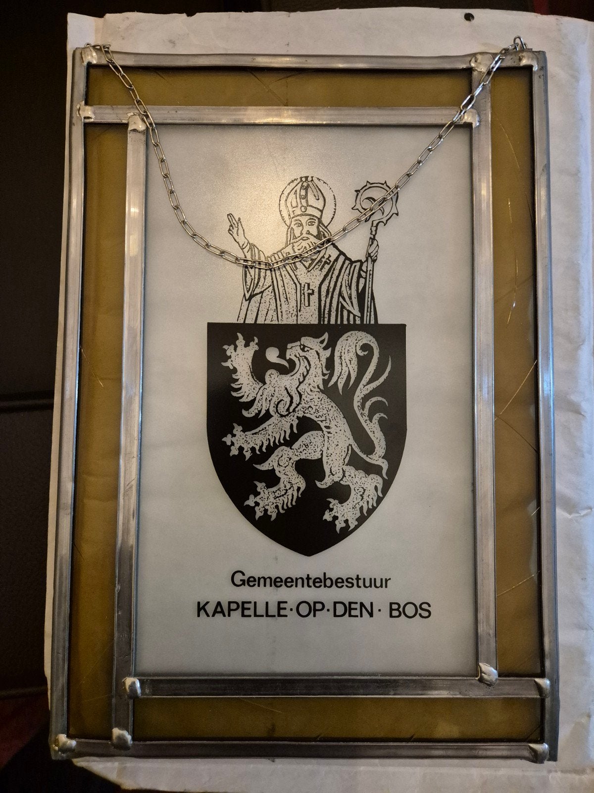 glasraam kapelle-op-den-bos, Antiek en Kunst, Ophalen of Verzenden