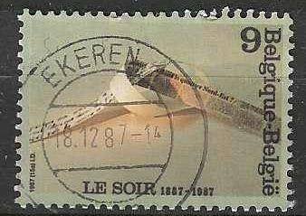 Belgique 1987 - Yvert/OBP 2271 - Journal « Le Soir » (ST), Envoi, Affranchi, Oblitéré