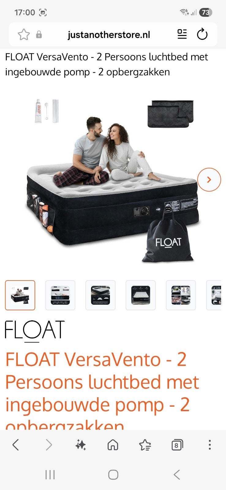 Matelas gonflable pour 2 personnes avec pompe électrique int, Caravanes & Camping, Matelas pneumatiques, Enlèvement