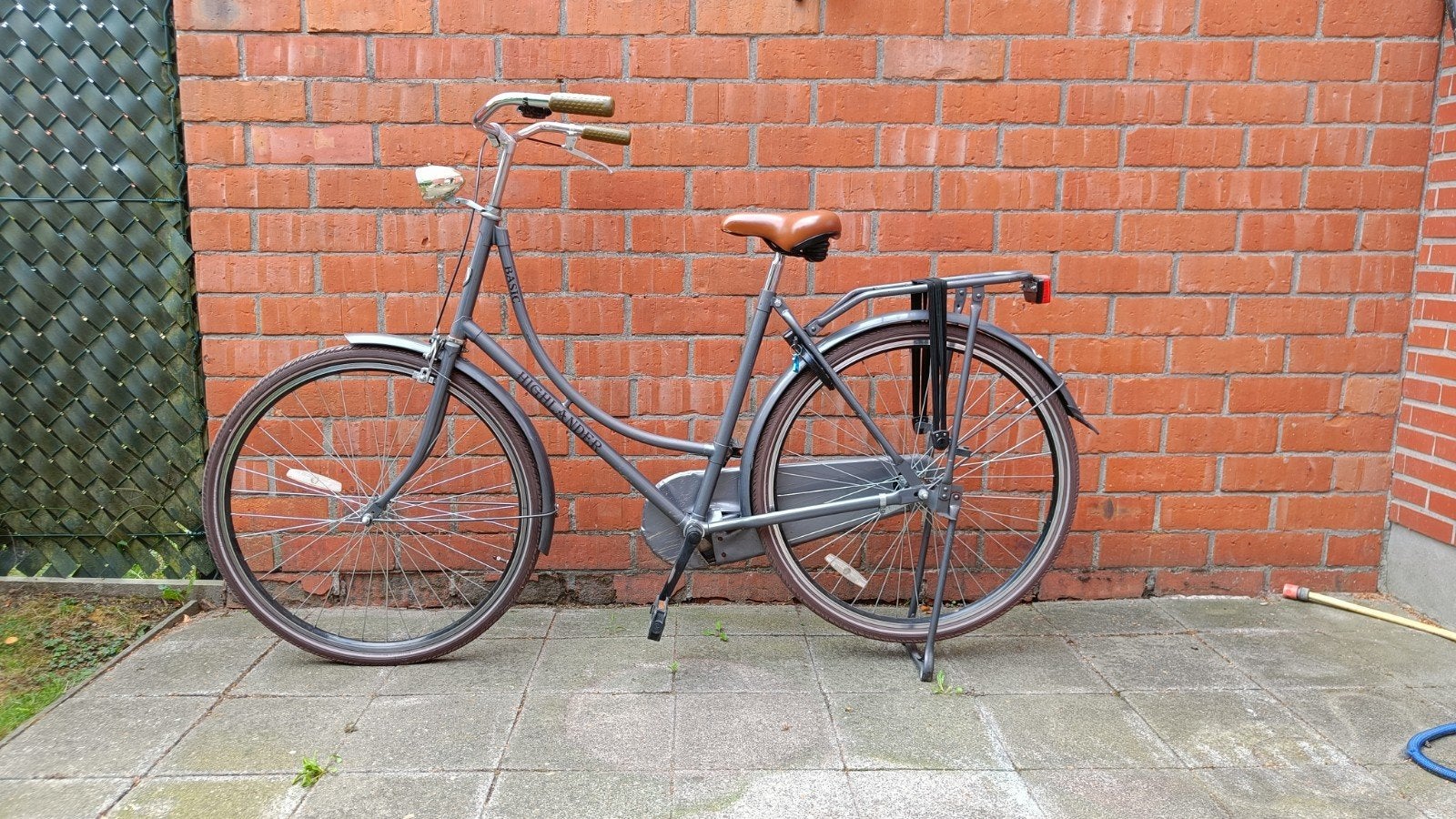 Omafiets Highlander, Ophalen, Gebruikt, Handrem, Terugtraprem