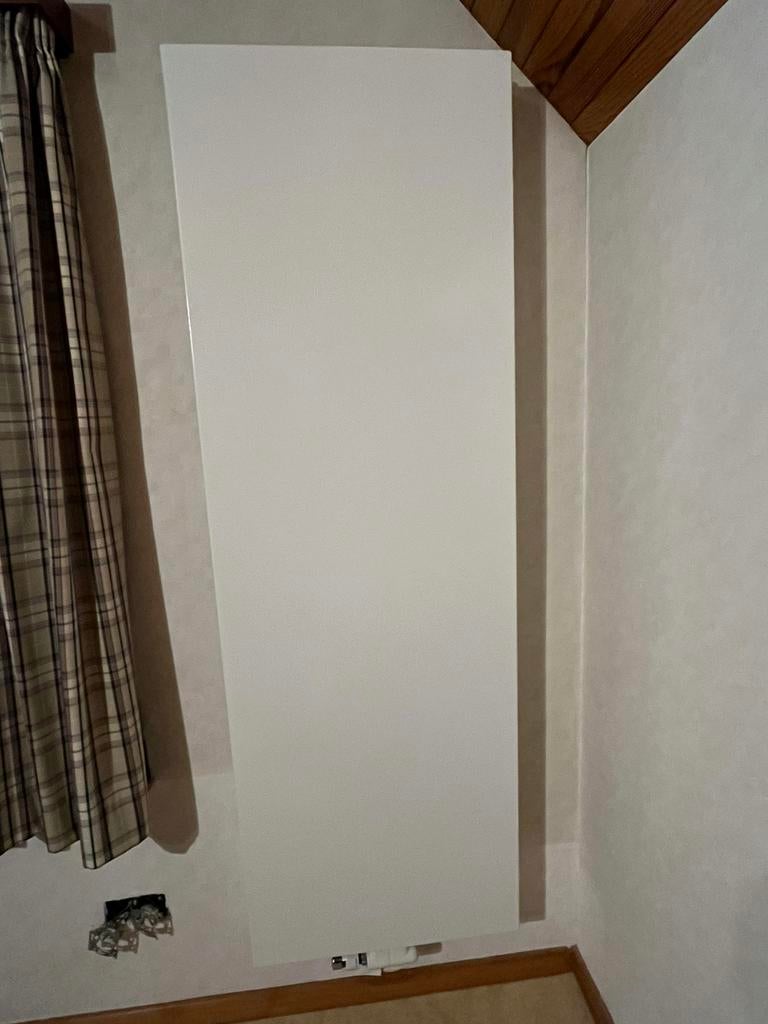 Witte lange radiator voor verwarming op gas H180xB60, Ophalen, Zo goed als nieuw, Radiator