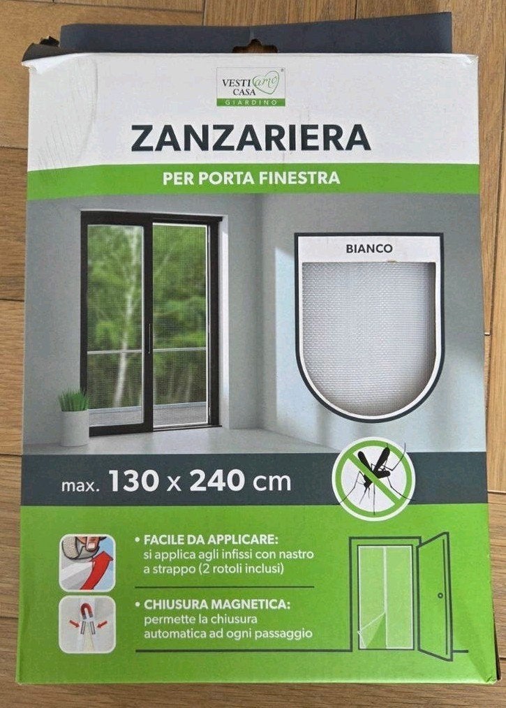 mosquito net door *Moustiquaire*Magnetische Hor 130x240, Enlèvement
