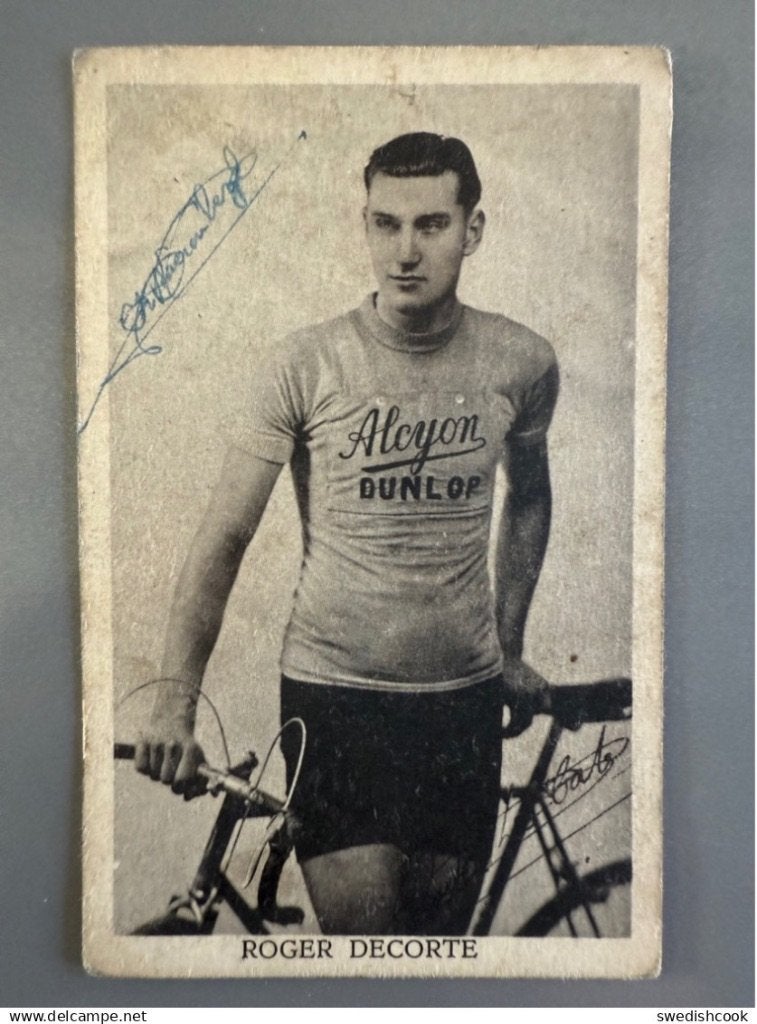 WIELRENNER ROGER DE CORTE Waarschoot met handtekening, Ophalen of Verzenden