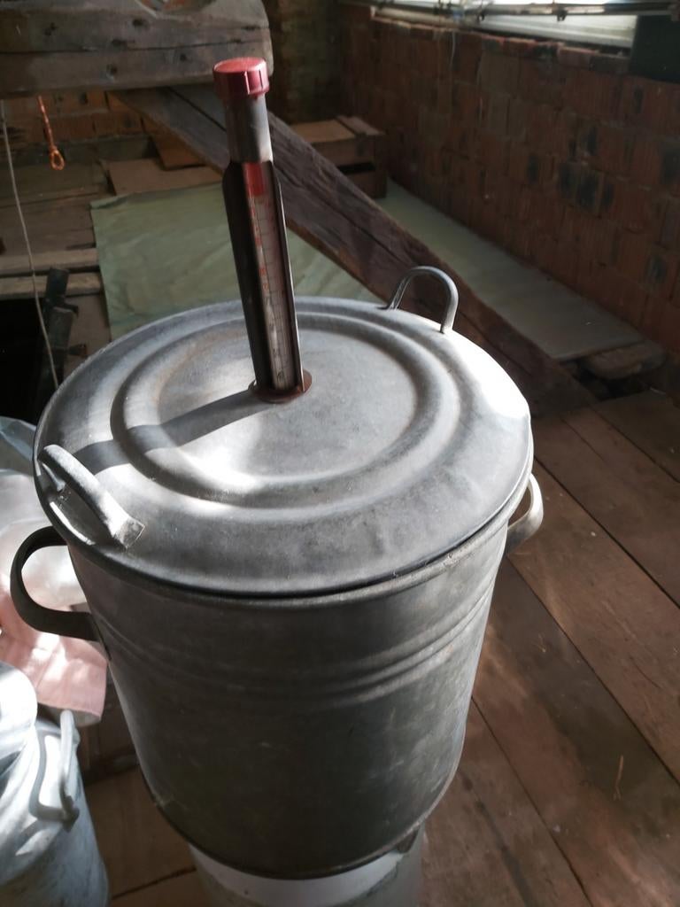 Zinken sterlizeer kuip vat, Tuin en Terras, Ophalen