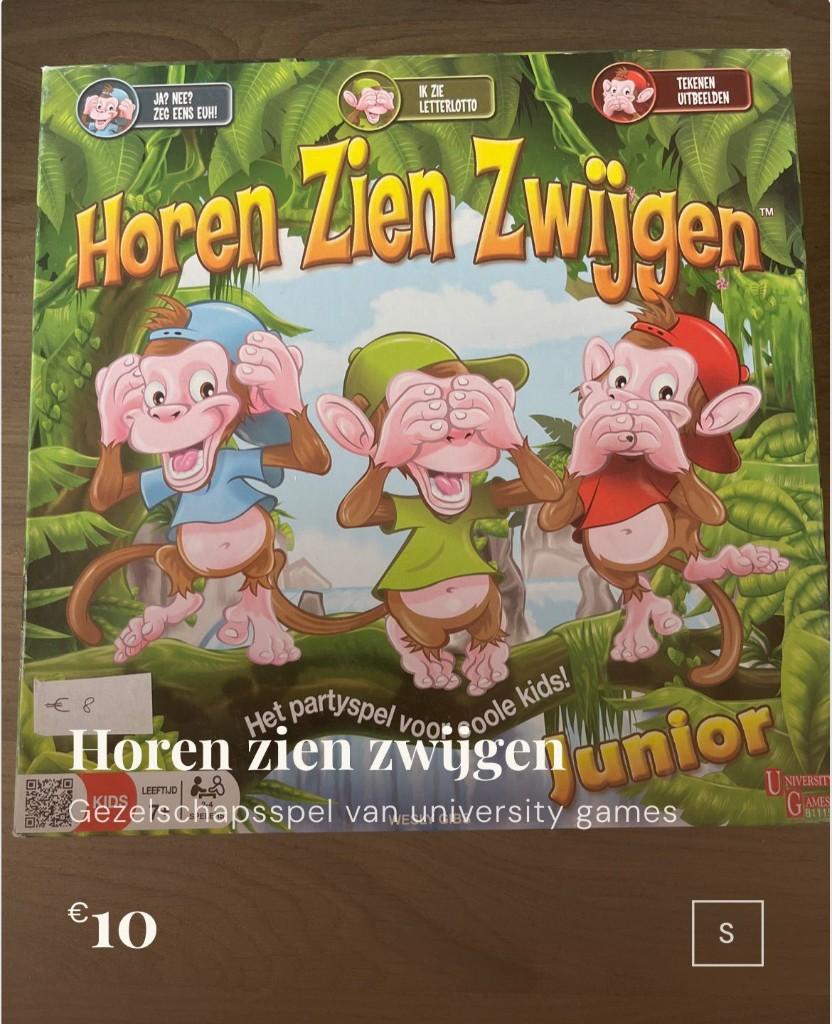 Horen, zien, zwijgen, Drie of vier spelers, Ophalen, Gebruikt, Univercity games