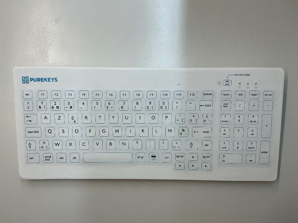 Hygiënisch toetsenbord Purekeys, Ophalen, Azerty, Draadloos, Gebruikt