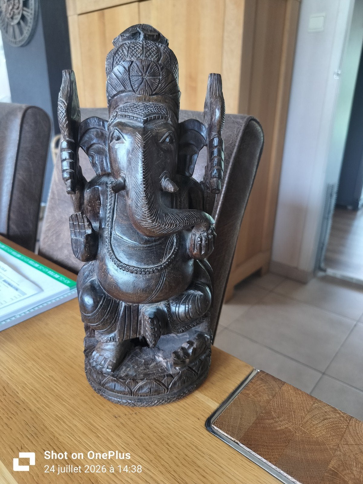 sculpture Ganesh, Maison & Meubles, Accessoires pour la Maison | Statues de Bouddha, Enlèvement, Bois