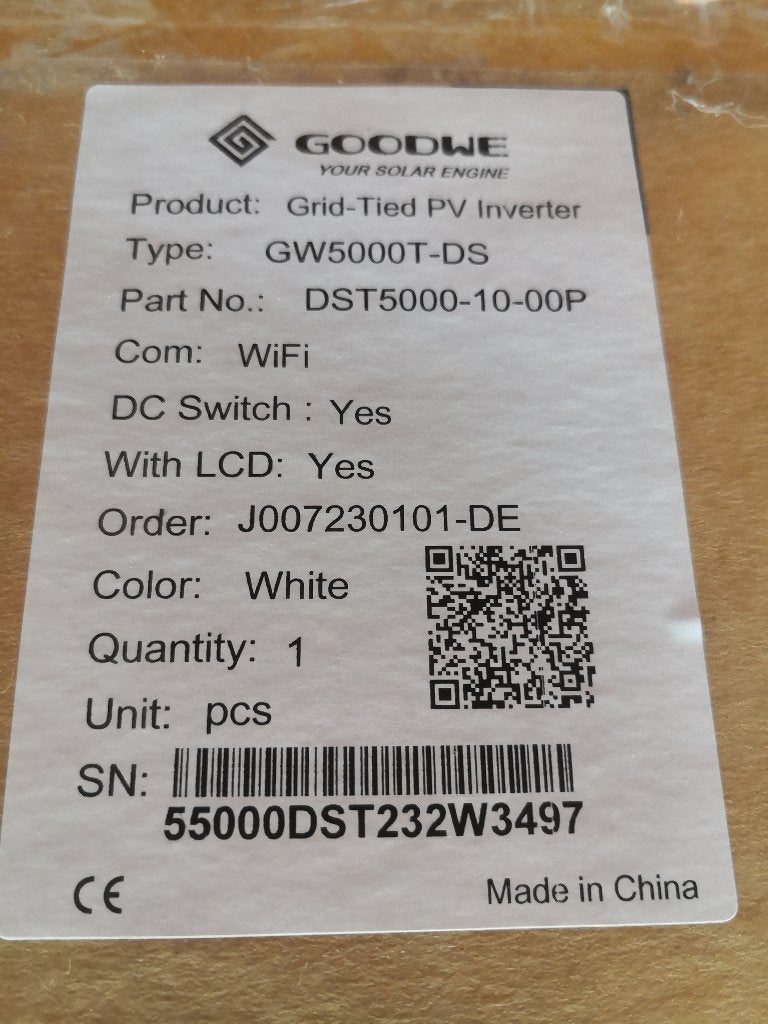 GoodWe Omvormer 5Kw NIEUW, Ophalen, Nieuw