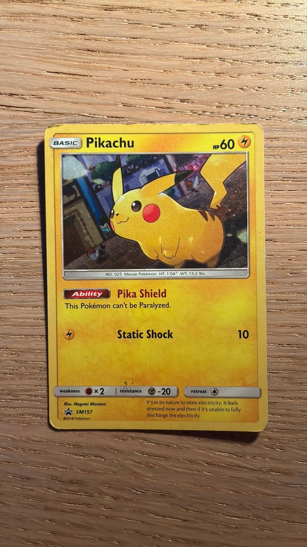 Pikachu sm157, Enlèvement, Comme neuf