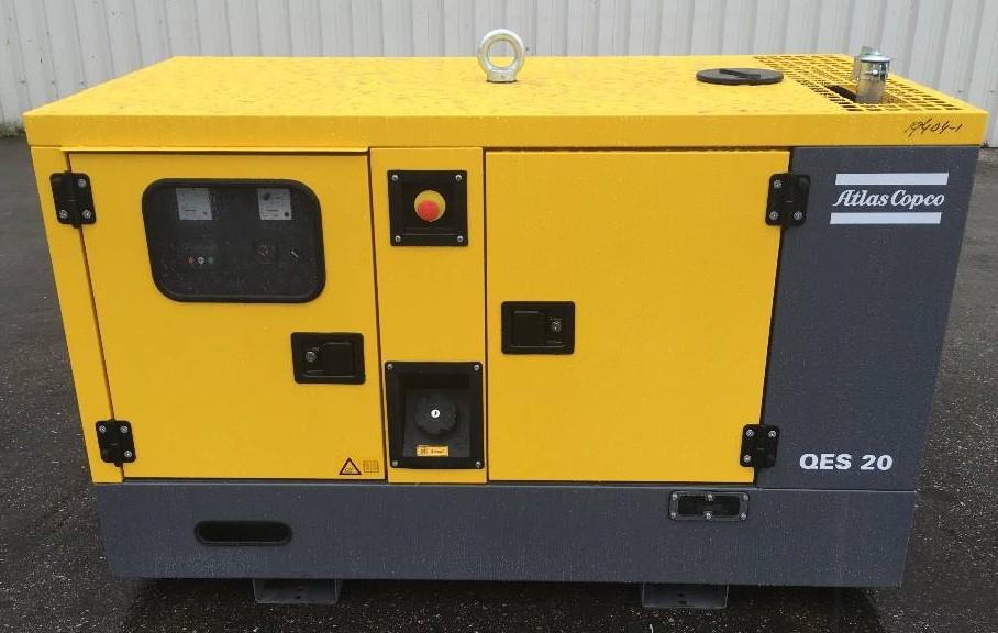 Atlas Copco QES 20 - 20 kVA Groupe électrogène - 20 heures, Articles professionnels, Enlèvement ou Envoi