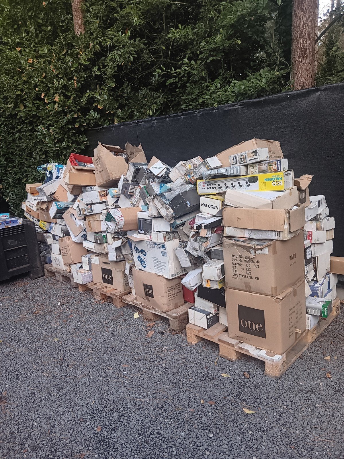 grote partij verlichting - 5  paletten, Enlèvement