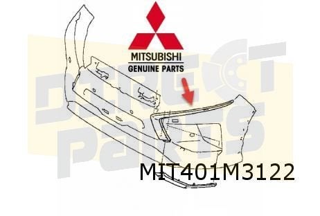 Mitsubishi Eclipse Cross (12/17 - 2/21) (GK0W) chromelijst v, Neuf, -, Mitsubishi, -