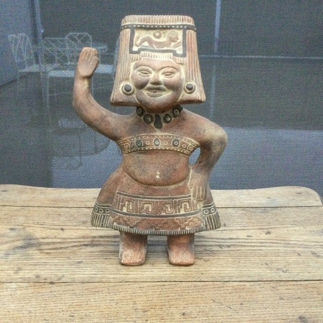 Mexicaanse terracotta beeldje, Ophalen, Beeld, Steen/keramiek