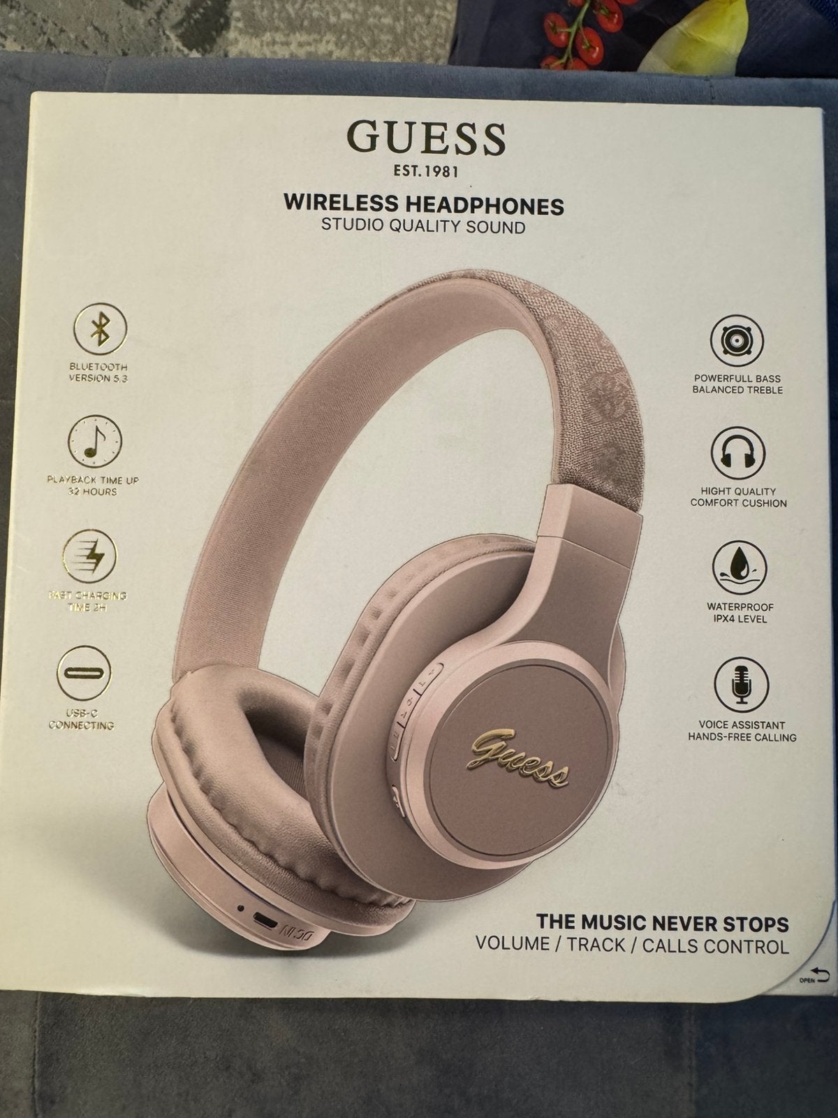 Guess rise koptelefoon nieuw!!, Ophalen, Zo goed als nieuw, Roze