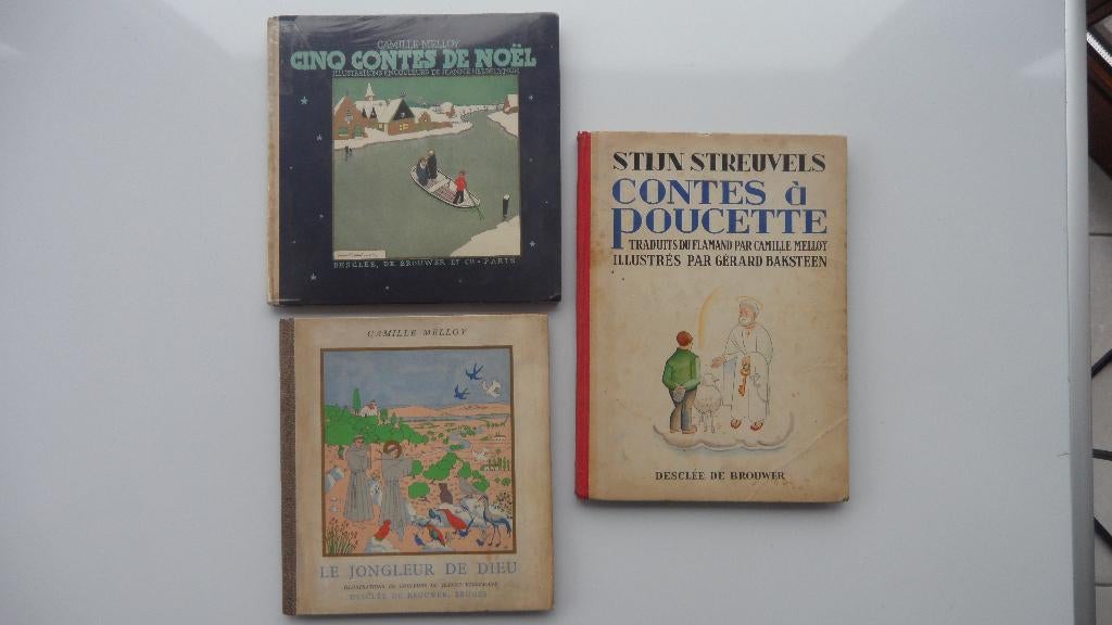 Drie Franstalige oude kinderboeken, Antiek en Kunst, Ophalen of Verzenden