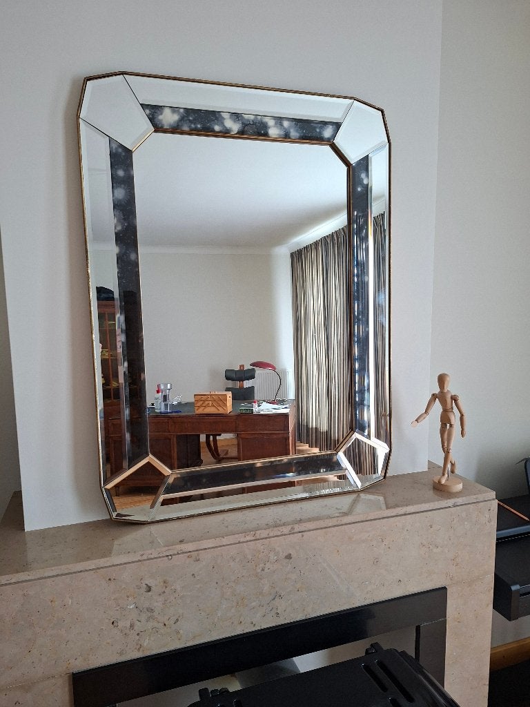 Miroir/Miroir/Miroir, genre Hollywood Regency, Deknudt, Enlèvement, Rectangulaire, 50 à 100 cm, 100 à 150 cm