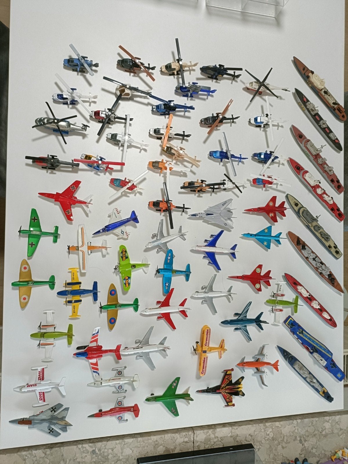 Grande collection Matchbox - Avions hélicoptères bateaux, Enlèvement ou Envoi