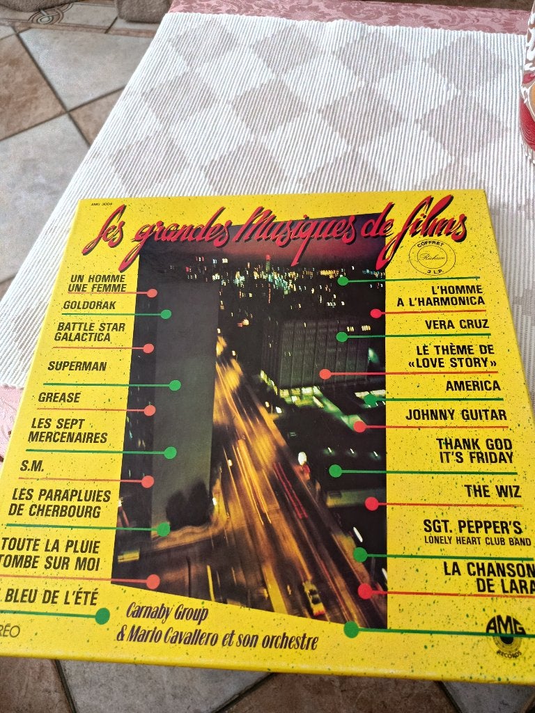 Les grandes musiques de films (coffret 3 lp, 12 pouces, Enlèvement ou Envoi, Coffret, Comme neuf