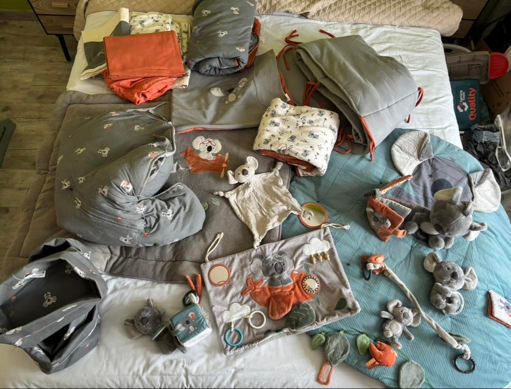 Parkbekleding met accessoires Koala beertje, Kinderen en Baby's, Babyparken, Ophalen, Zo goed als nieuw, Overige vormen, Boxkleed