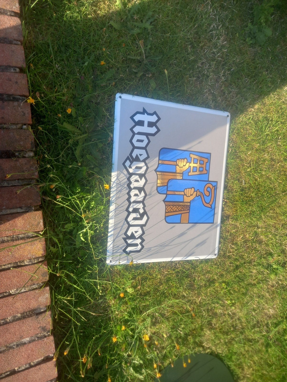 Oude reclamebord hoegaarden, Enlèvement