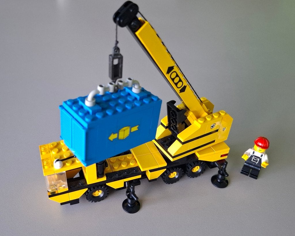 Lego mobiele kraan, Enlèvement, Utilisé, Lego