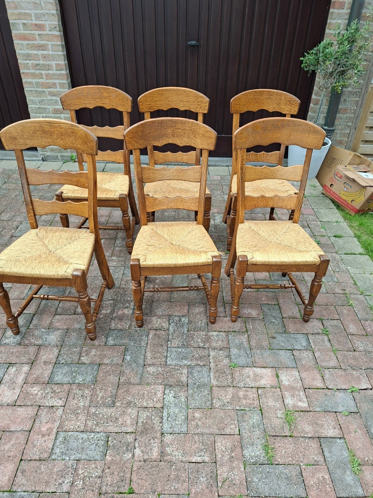 6 stoelen, Ophalen, Gebruikt, Hout, Vijf, Zes of meer stoelen