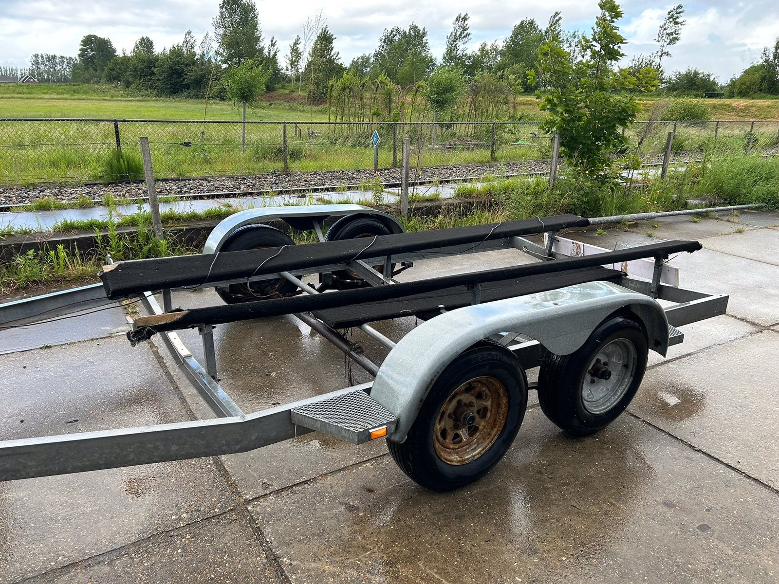 Stallings trailer voor een boot, Watersport en Boten, Ophalen, Gebruikt, Sloepentrailer, 6 tot 9 meter