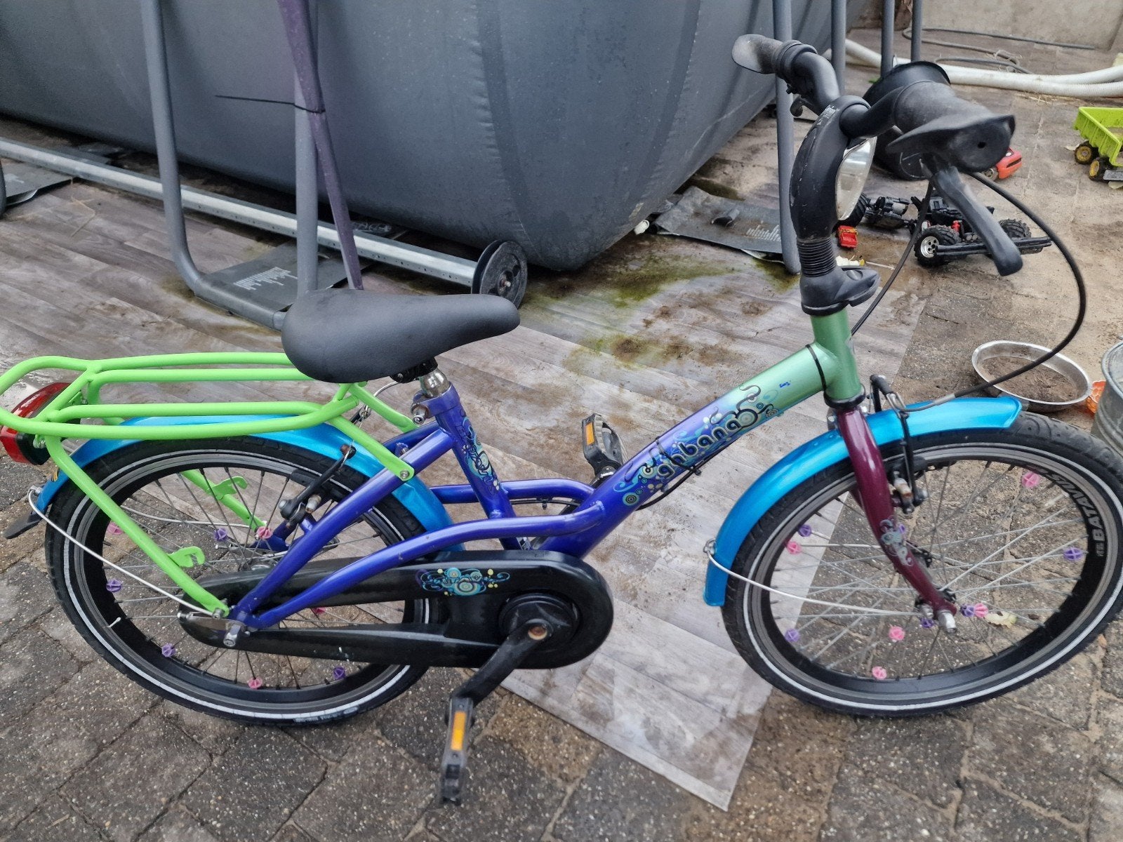 meisjesfiets batavus gabana 20", Fietsen en Brommers, Ophalen, Gebruikt, Terugtraprem, 20 inch of meer