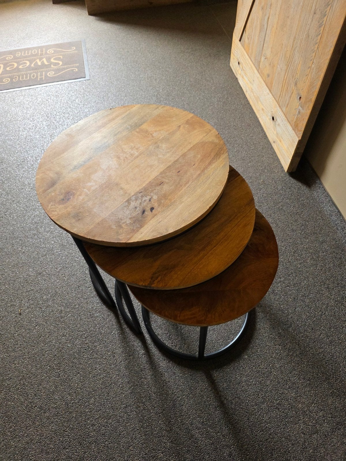 3 delig salontafel, Ophalen