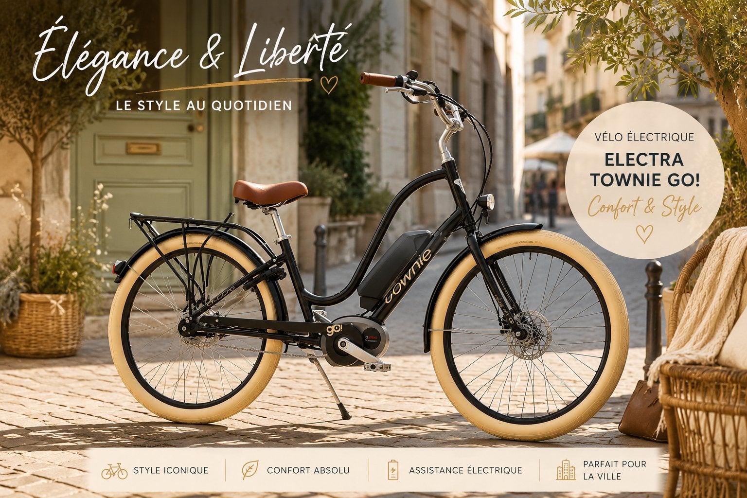Prachtige ELECTRA TOWNIE CRUISER-FIETS, Ophalen, Gebruikt, Cruiser, Dames