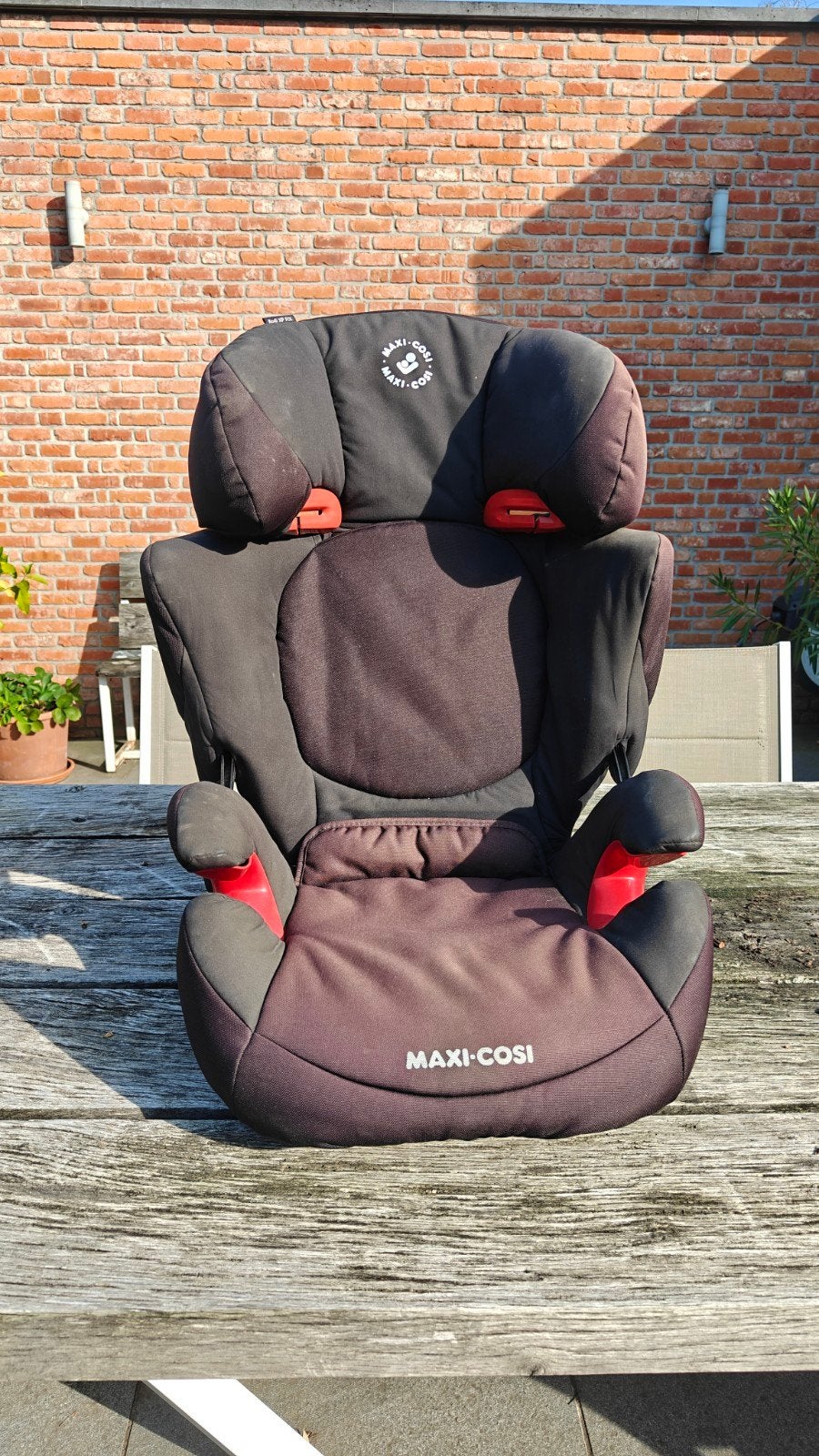 autostoel Maxi Cosi air protect groep 2/3, Autogordel of Isofix, Gebruikt, 15 t/m 36 kg, Afneembare rugleuning