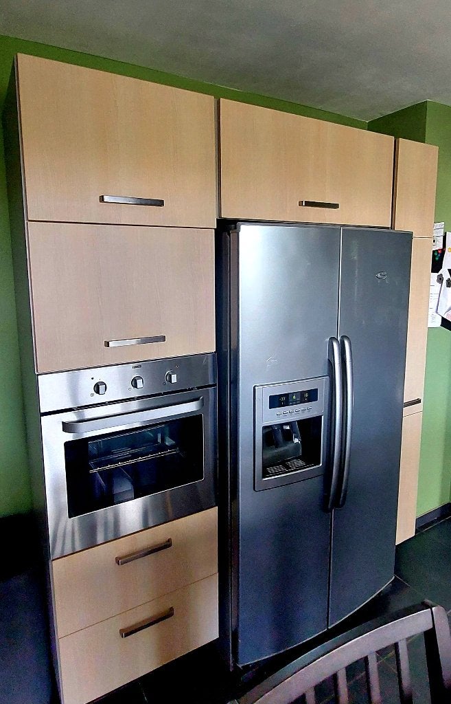 Cuisine équipée avec frigo/four/lave vaisselle, Enlèvement, Utilisé, Autres types, Crème