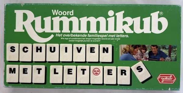 Goliath Rummikub Woord Letterspel Vintage Grote Stenen spel, Hobby en Vrije tijd, Gezelschapsspellen | Bordspellen, Een of twee spelers