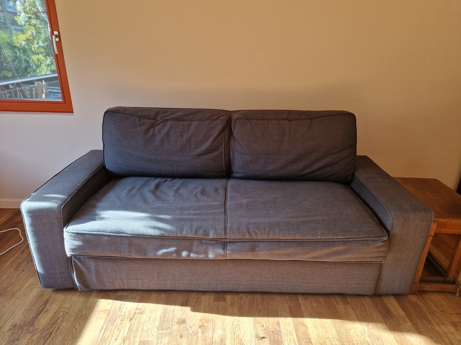 3 zit - zetelbed goede staat, Ophalen, Gebruikt, 90 cm, Blauw