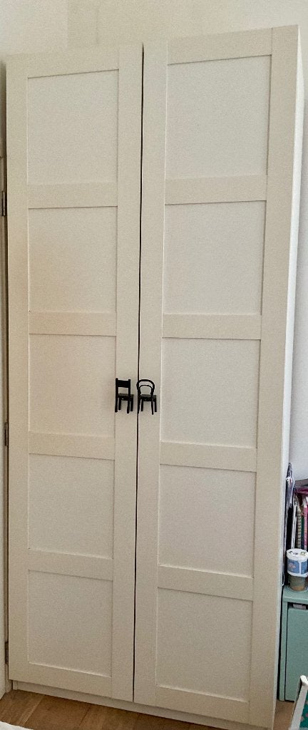 Witte kleerkast IKEA, 100 tot 150 cm, 200 cm of meer, Eikenhout, Zo goed als nieuw