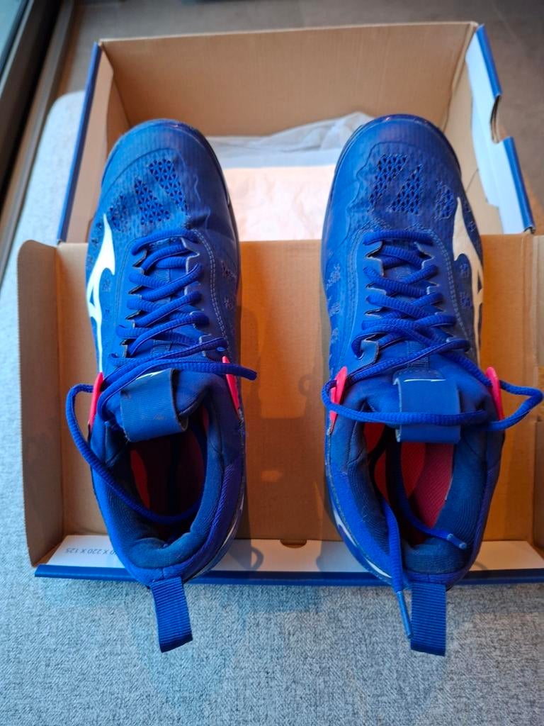 Volleybal schoenen maat 41 wave momentum, Sport en Fitness, Volleybal, Ophalen, Gebruikt, Schoenen