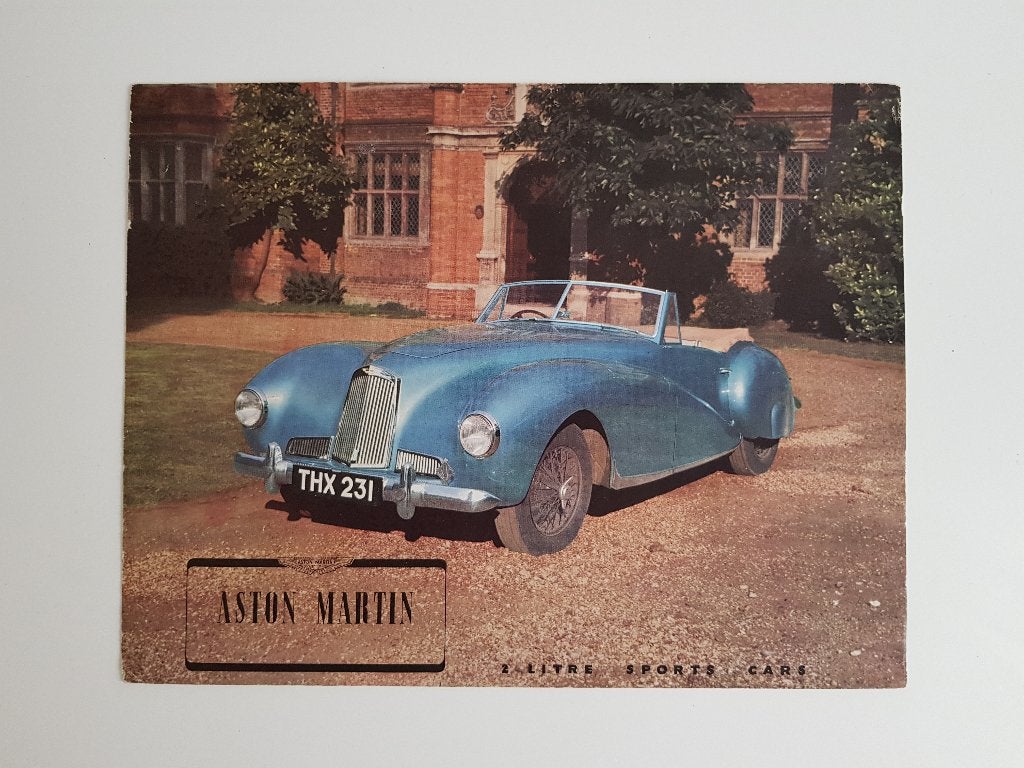 Aston Martin 2-Litre Sports Cars brochure ca. 1949 - DB1, Livres, Autos | Brochures & Magazines, Enlèvement ou Envoi, Autres marques