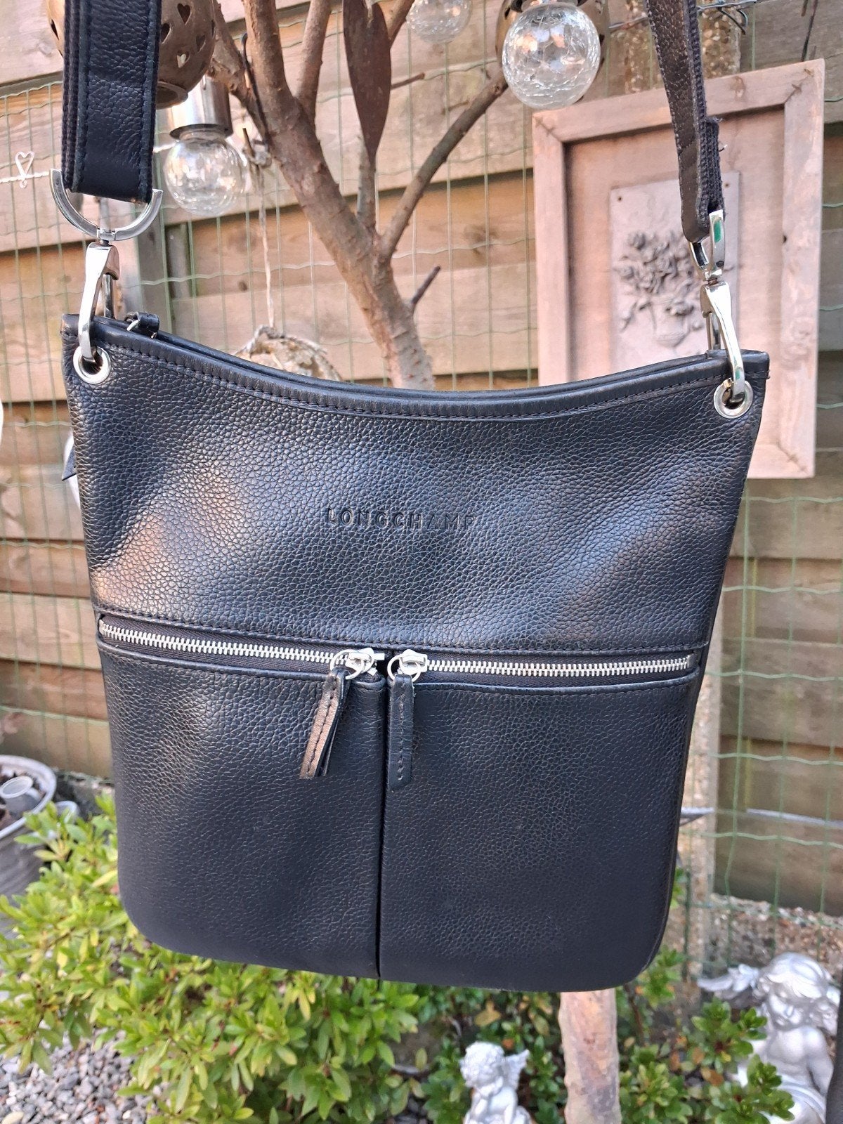 Longchamp crossbody cuir noir, Enlèvement