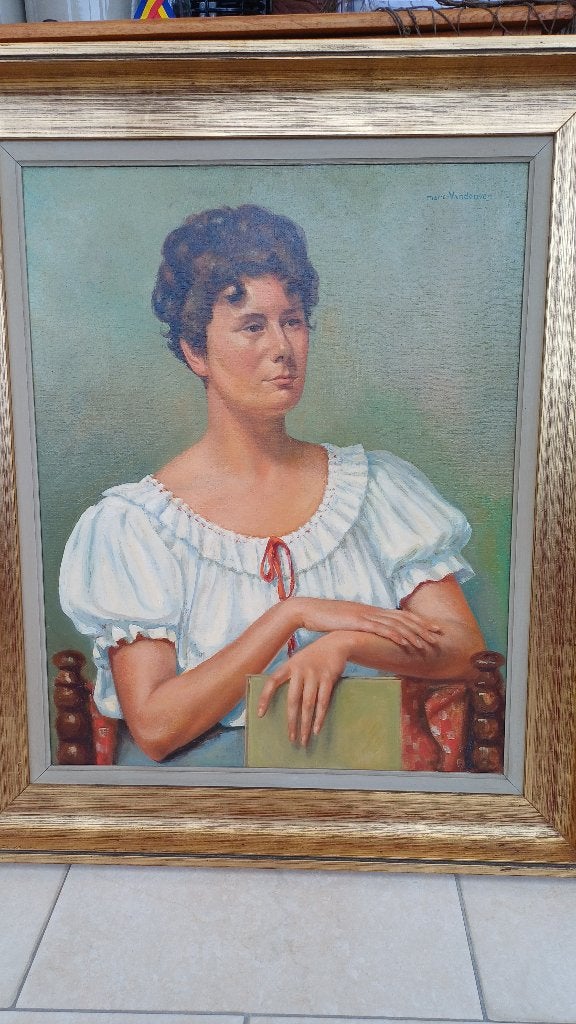Schilderij, Antiek en Kunst, Ophalen, Doek, Portret of Personen, Olieverf