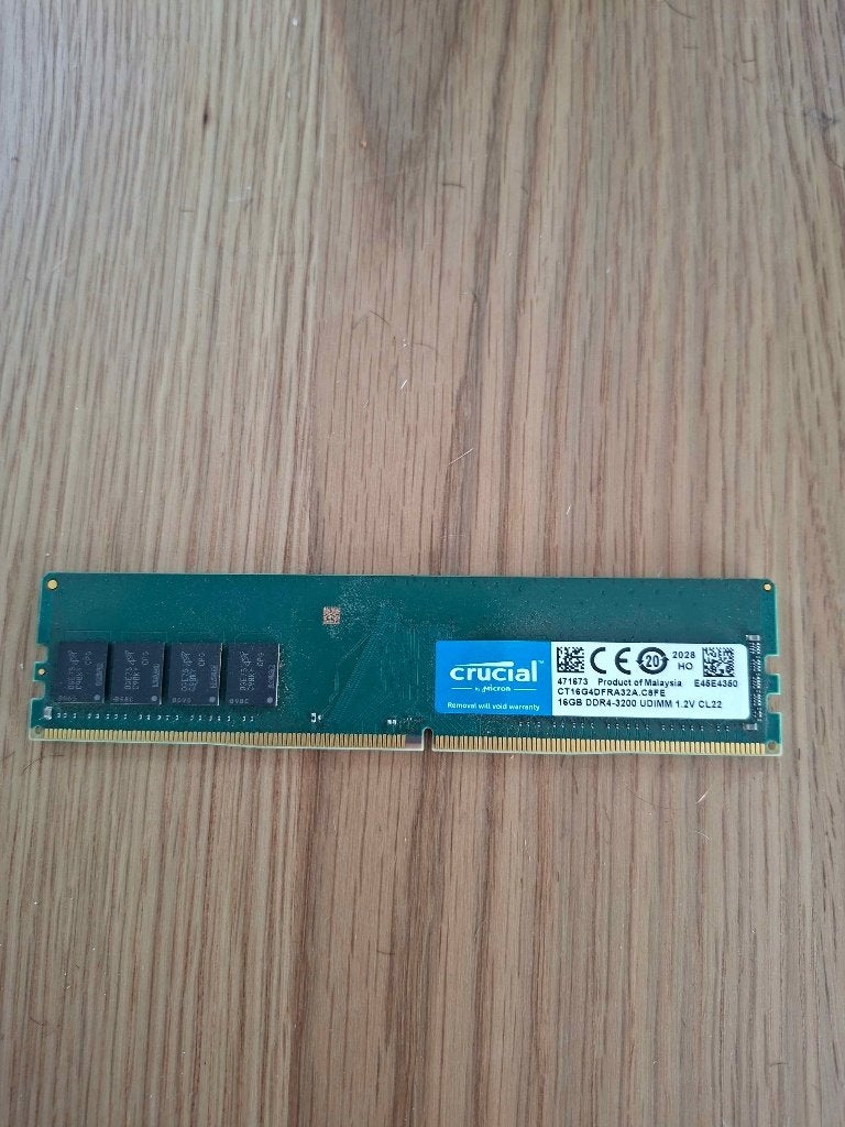 Ram 16GB DDR4-3200 UDIMM 1.2V CL22, Computers en Software, RAM geheugen, Ophalen, Gebruikt, DDR4, Desktop