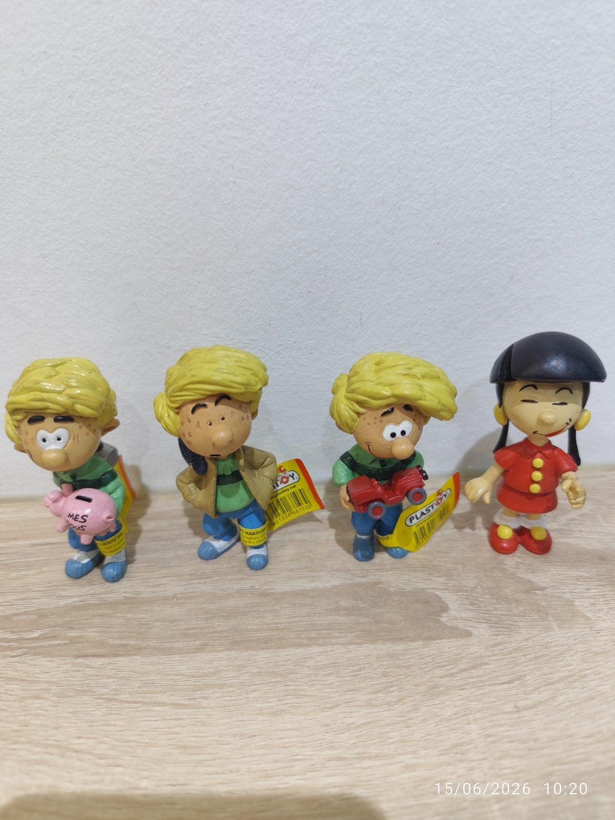 Lot de 4 figurines de la BD Cédric, Enlèvement ou Envoi
