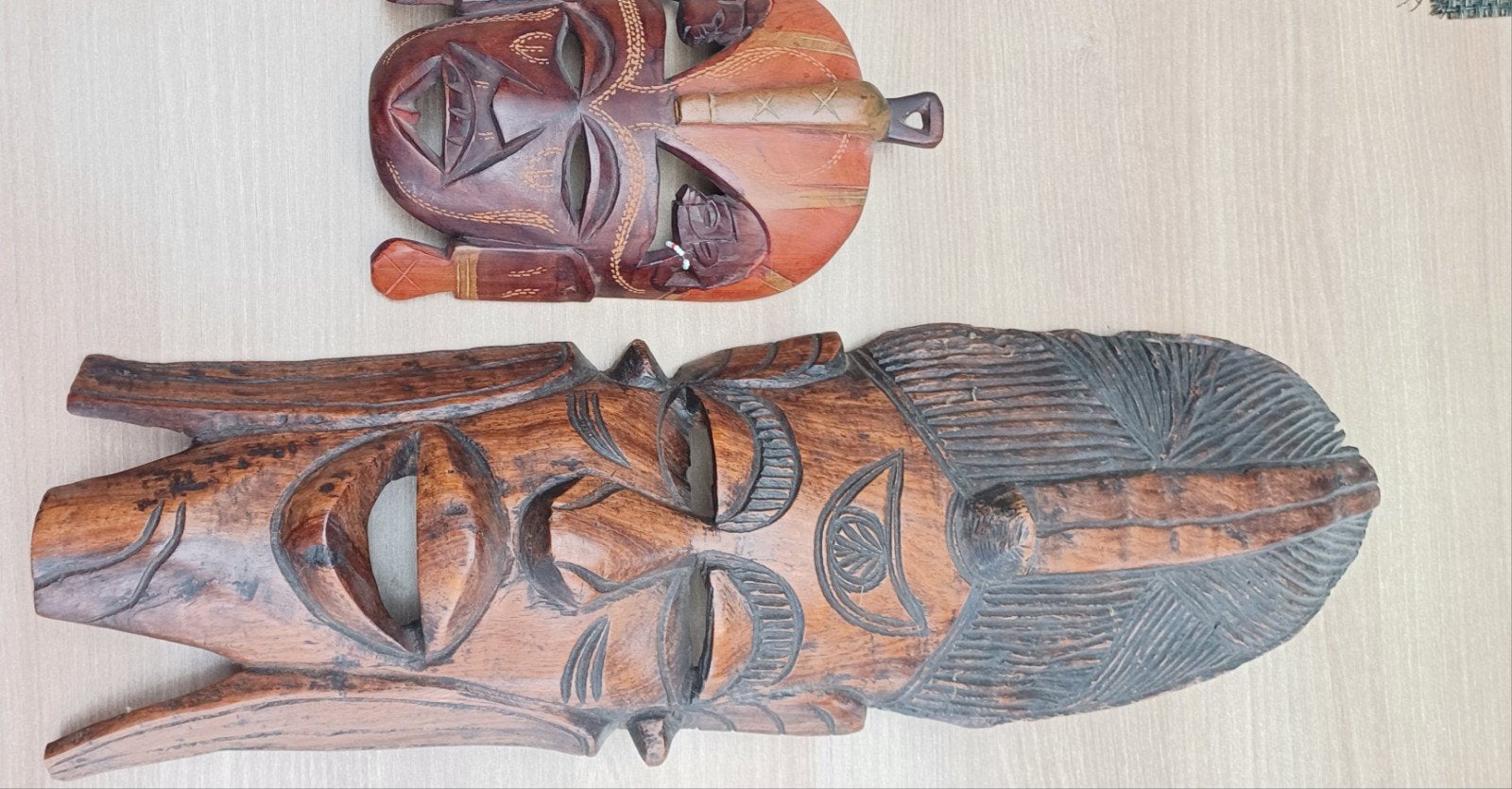 houten maskers, Antiquités & Art, Enlèvement