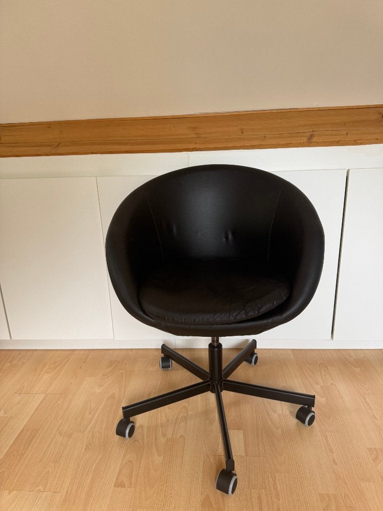 Chaise de bureau Skruvsta Ikea, Maison & Meubles, Enlèvement, Utilisé, Noir, Chaise de bureau