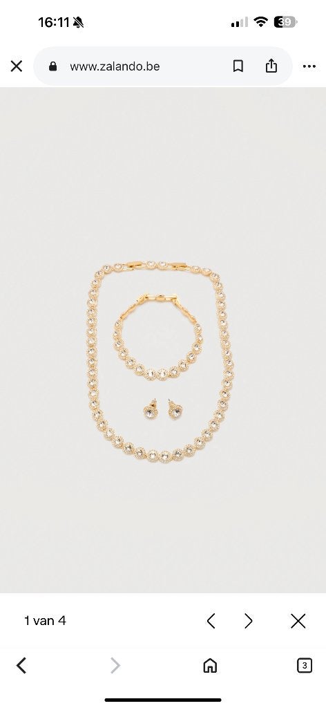 Juwelen set voor €300, Handtassen en Accessoires, Ophalen, Zo goed als nieuw, Goud, Goud