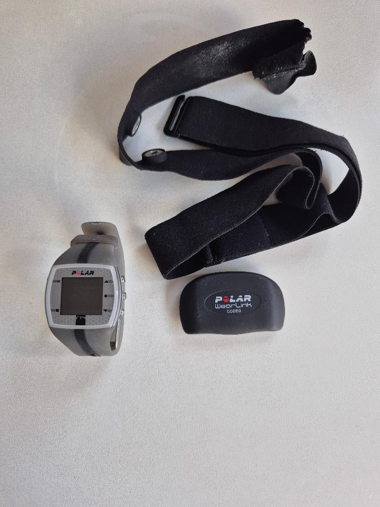 Hartslagmeter met horloge Polar FT4, Sport en Fitness, Ophalen of Verzenden, Gebruikt, Polar, Met borstriem