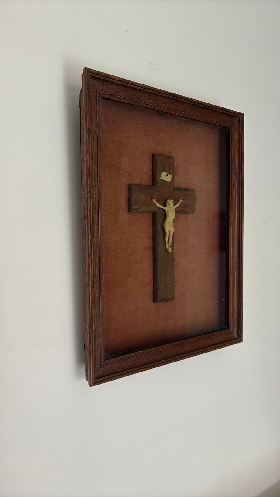 Zeer oud frame van Christus aan het Kruis, Antiek en Kunst, Ophalen
