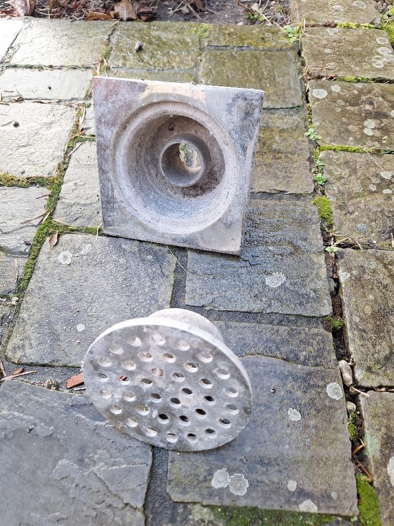 inox kloksifon voor binnen of buiten, Tuin en Terras, Ophalen, Gebruikt, Vierkant, Metaal